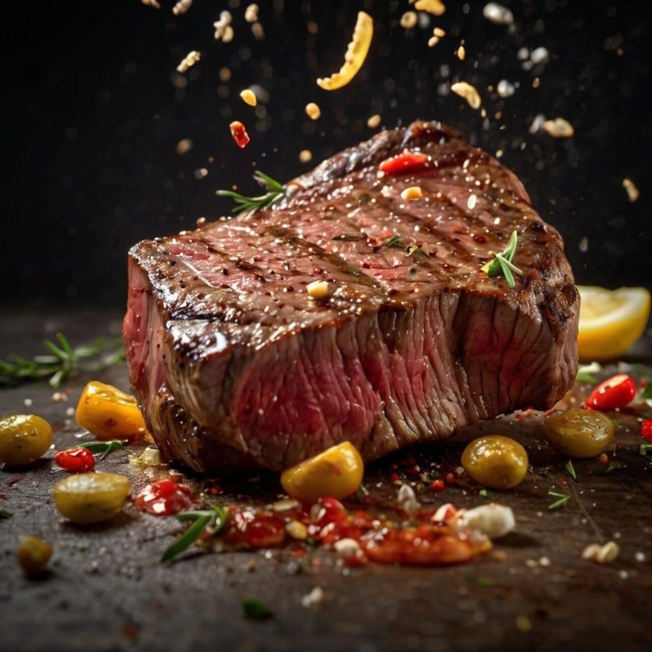 Grilled steak